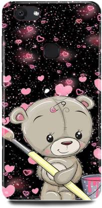 JUGGA Back Cover for Vivo V7 Plus, 1716, TEDDY, BEAR, DOLL, CARTOON, ART