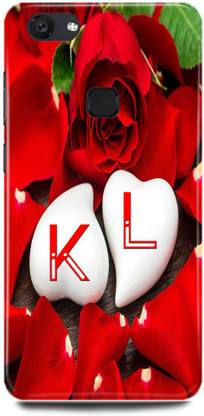 JUGGA Back Cover for Vivo V7, 1718, K LOVES L NAME,K NAME, L LETTER, ALPHABET,K LOVE L NAME