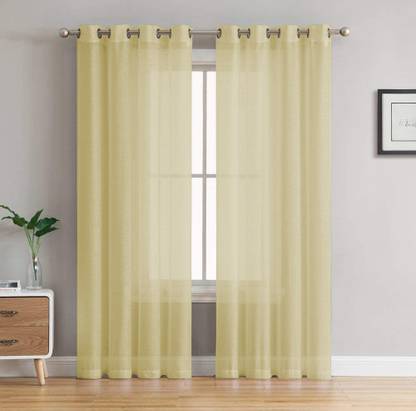 Cloth Fusion 213 cm (7 ft) पॉलिएस्टर दरवाज़ा पर्दा (2  का पैक)