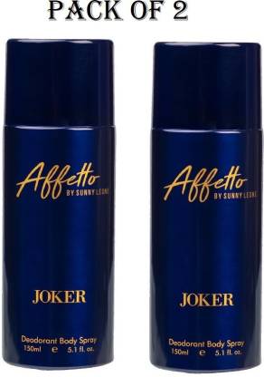 Affetto By Sunny Leone Joker-150Ml (PKD-2) Deodorant Spray  -  For Men