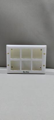 Blue Shine 12 MODULAR SURFACE GANG BOX WITH BASE Wall Plate