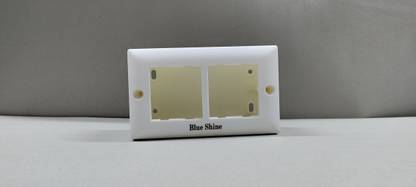 Blue Shine 4 MODULAR SURFACE GANG BOX WITH BASE Wall Plate