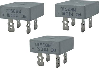 MIC 3PCS MBC3510 1KV 35A (HEAVY DUTY) Single Phase Bridge Rectifier Diode Indian Electronic Components Electronic Hobby Kit