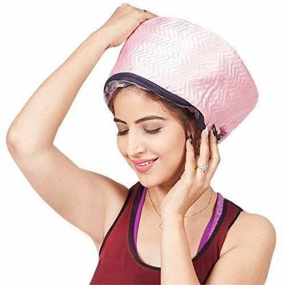 Alliance 1 pc Hair Spa Cap Waterproof With Towel Inside for Salon Spa Hair Styling Hair Steamer