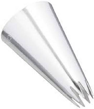 BAKERS4U 22 Small Size Open Star Icing Nozzle Piping Tip Stainless Steel Cake Decor Tips Stainless Steel Star Icing Nozzle