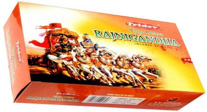 TRIDEV Vijaya Krishna Rajnigandha Incense Stick Pack 6 Vijaya Krishna Rajnigandha