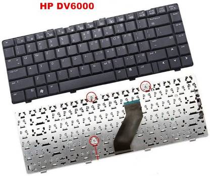 TechSonic HP Pavilion DV6000 Laptop Keyboard Replacement Key