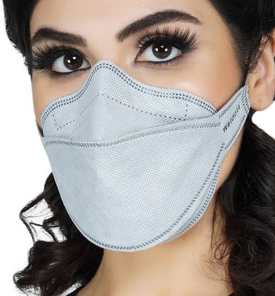 weldots (Pack of 15) Premium N95 Mask for Men & Women|Reusable|6 Layers|Light Grey WD_LT-GREY-15 Reusable