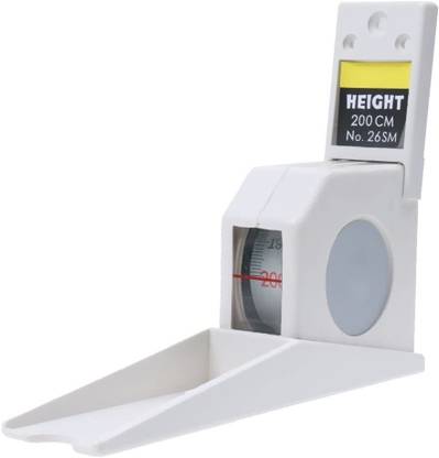 SYGA 2 Meters Retractable Manual Height Measuring Tool Adult Child Height Tool- White Measurement Tape