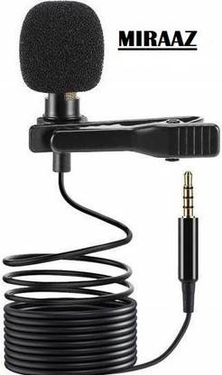 Miraaz High Quality 3.5mm Clip Microphone For Youtube | CALLER Mike for Voice Recording | Lapel Mic Mobile, PC, Laptop, Android Smartphones, DSLR Camera Microphone CABLE