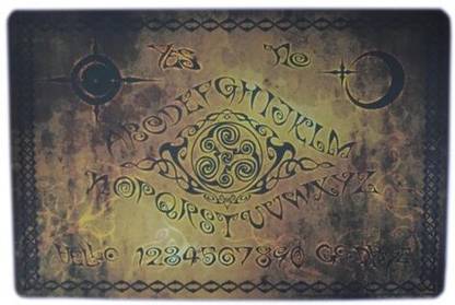 Ecart ouija board mouse and keyboard pad horror Non Slip Base Dual Sided Mousepad