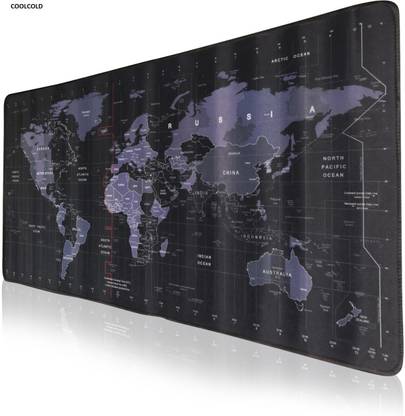 coolcold Large XXL World Map Design Gaming Mouse Pad with Nonslip Base (600mm x 300mm) Non Slip Base Mousepad