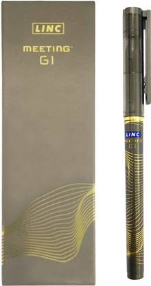 Linc Meeting G1 0.7mm Ball Pen | Fast Flowing Ink & Comfort Grip | Smooth Writing Ball Pen