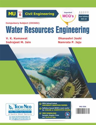 Water Resources Engineering (Includes Typical MCQ's) For MU Sem 6 Civil Engineering Course Code :CEC602