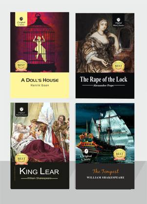 UPSC Civil Services Exam English Literature Optional Paper - Paper 1 Section A - Set Of 4 Books - The Rape Of The Lock , The Tempest , A Doll's House & King Lear
