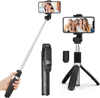 NSV Portable Bluetooth selfie stick with wireless remote access and extendable tripod stand for mobile Bluetooth Selfie Stick