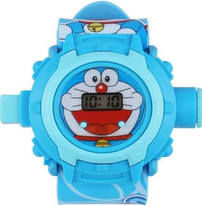 HMF Bright Choice 24 Cartoon Projector Watch Digital Light Wrist Watch for Kids(Doraemon) Smartwatch