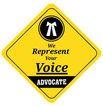 HindK Store 10.16 cm ADVOCATE LOGO Sticker Self Adhesive Sticker