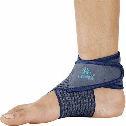 LIFESHIELD Ankle Binder Strap Belt: For Best Grip to Ankle While Jogging Or Sprain (L) Ankle Support