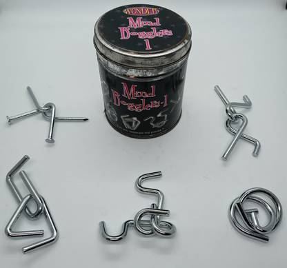 A SARKAR MAGIC WORLD MIND BOGGLERS-1 METAL PUZZLE (SET OF 5) / WONDER MAGIC PUZZLE SET 5 Magic Tricks