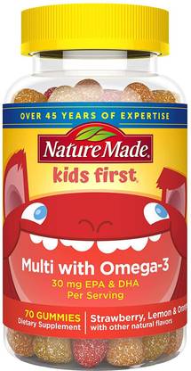 Nature Made Kid's 70: First Multivitamin with Omega-3 Gummies (70 Count)