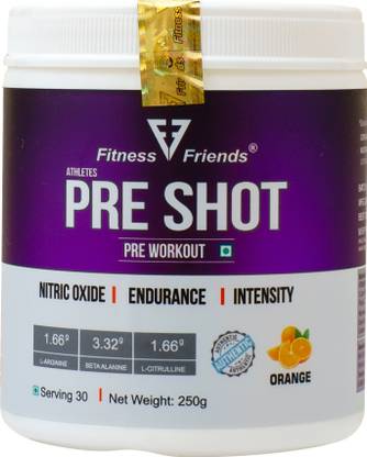 fitness friends Preshot Preworkout Orange Flavour