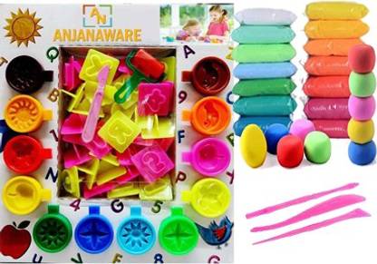 anjanaware Clay Dough Set Creative Clay Set Playing Clay Modelling Set Air Dry Clay Set
