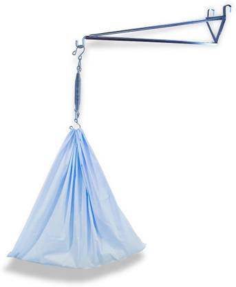 Rozatech Silver Baby Cradle Metal For Window Hanger Cradle for Baby Metal Hanger for Baby