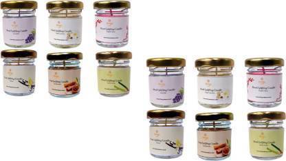 Agnolia Scented Mini Jar Candles for Home Decor & Gifting Candle