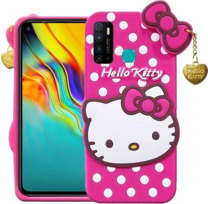 Rasmika Back Cover for Tecno Spark 5 Pro Mobile Back Case Soft Silicon Girls Kitty Cover
