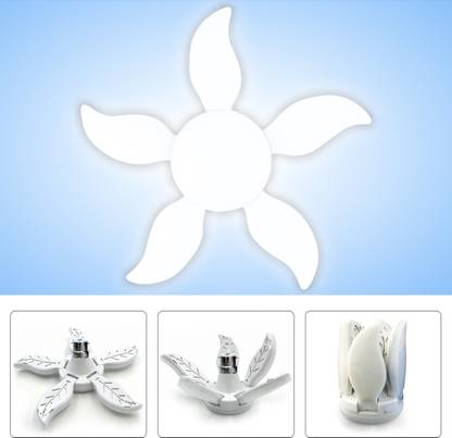 Make Ur Wish Home LED Light Bulb With High Bright Foldable Fan Blade LED Ceiling Lamp 24 hrs Bulb Emergency Light