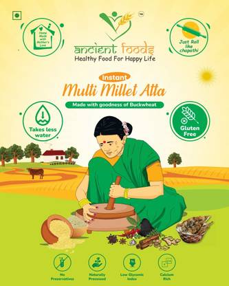 Ancient Foods Freshly Milled Multi grain Atta