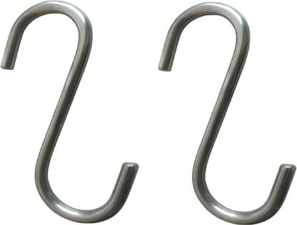 Q1 Beads 4 Pcs 5" inch S Hooks Heavy Duty for Hanging in Workshop , Fan , Swing/Jhoola Hook 2