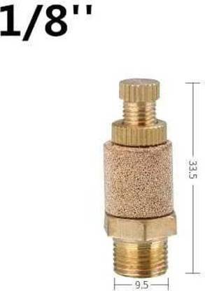 DIGICOP 1/8 Sintered Bronze brass air Pneumatic Filter Silencer Hose Connector
