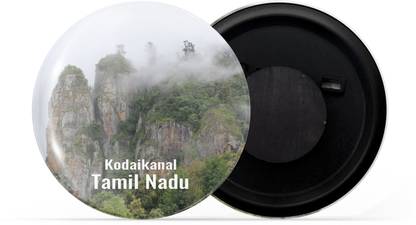 dhcrafts Multicolor Tamil nadu Tourist Place Kodakanal D4 Fridge Magnet Pack of 1