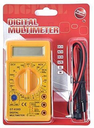 Multi Bazar LCD Display Digital Multi-meter Digital Multimeter (Yellow Color) Digital Multimeter