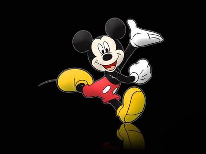 Mickey mouse wallpaper poster Multicolor Photo Paper Print Poster Photographic Paper