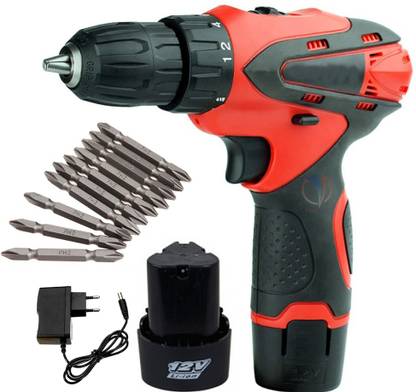 Mass Pro Cordless Screwdriver 12V Revers Forward Function With Screwdriver Bits CSD_SD Bits Cordless Drill