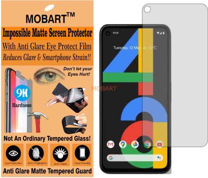 MOBART Tempered Glass Guard for GOOGLE PIXEL 4A (Matte Finish)