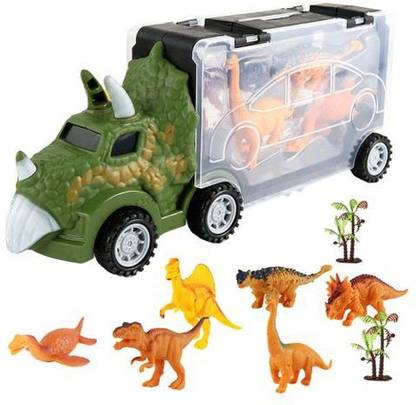 The Simplifiers Dinosaur Bus with 6 Dinosaur Action Figure
