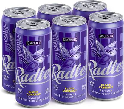 Kingfisher Radler Black Currant - Non-Alcoholic Malt Drink Can