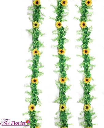 The Florist Artificial Sunflower Vine Wallhanging String Multicolor Sunflower Artificial Flower