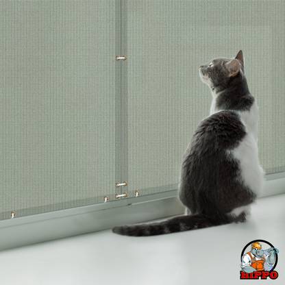 Hippo Baby Safety Net/Balcony Net/Privacy Net - with Eyelets & Tie-Cords - 1MTX3MT