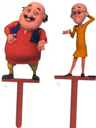 Pin to Pen Motu Patlu Cake Topper Decorative Item Cake Topper