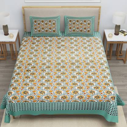 Lali Prints 150 TC Cotton Single Printed Flat Bedsheet