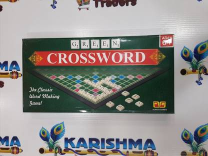Karishma Traders Crossword Board Game, Word, Letters Game, Multi Color Educational Board Games
