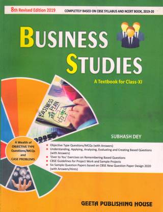 Business Studies: A Textbook for class-11th with 2 Disc