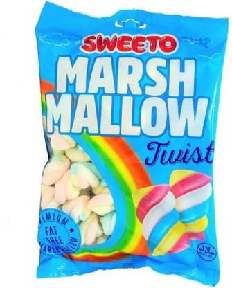 Sweeto Mrash Mallow Twist-(Pack of 1) Imported Twist Marshmallow