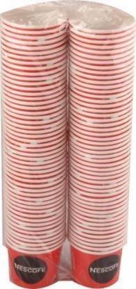 waheguru (Pack of 100) (Pack of 100) 150ml Stylish Disposable Glass/Cups Glass Set Water/Juice Glass