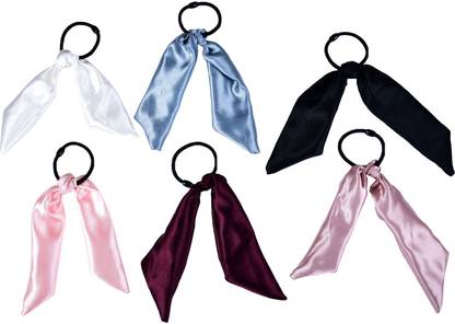 NNR SATIN SILK MULTI COLOUR TAIL Rubber Band
